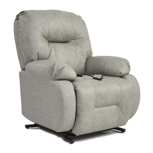 BRINLEY LEATHER SPACE SAVER RECLINER- 8MW84LU