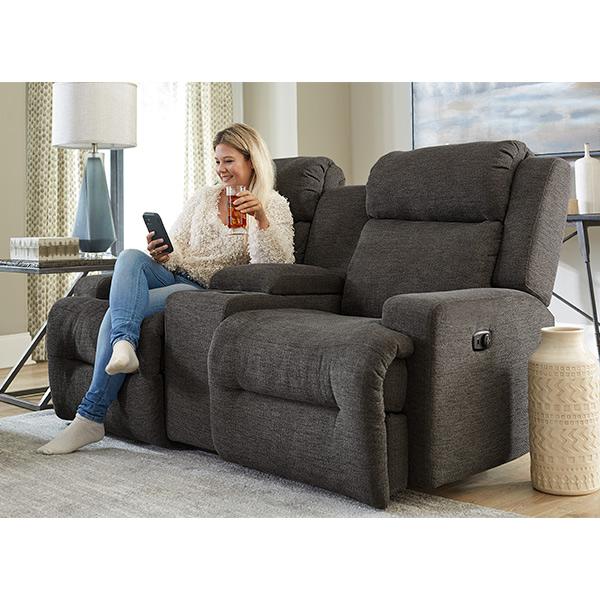 O'NEIL LOVESEAT POWER SPACE SAVER CONSOLE LOVESEAT- L920RQ4