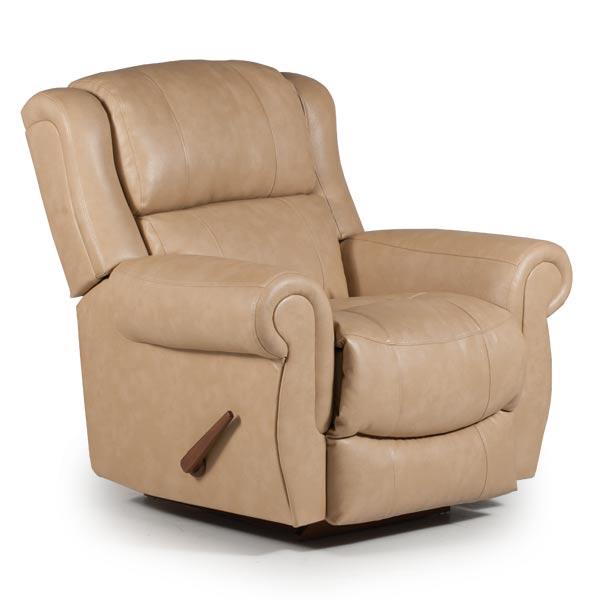 TERRILL LEATHER POWER SPACE SAVER RECLINER- 8NP74LU