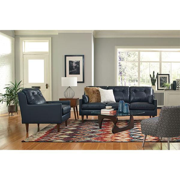 TREVIN COLLECTION STATIONARY SOFA W/2 PILLOWS- S38BN