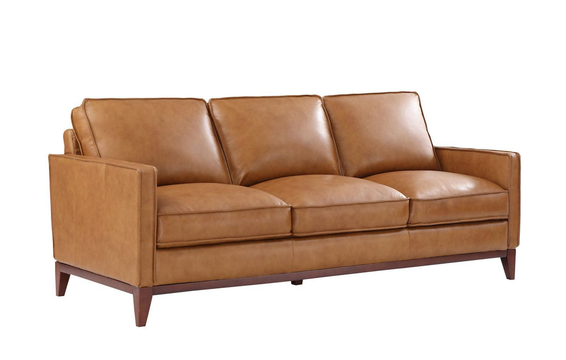 Leather Italia Georgetowne-Newport Sofa in Camel