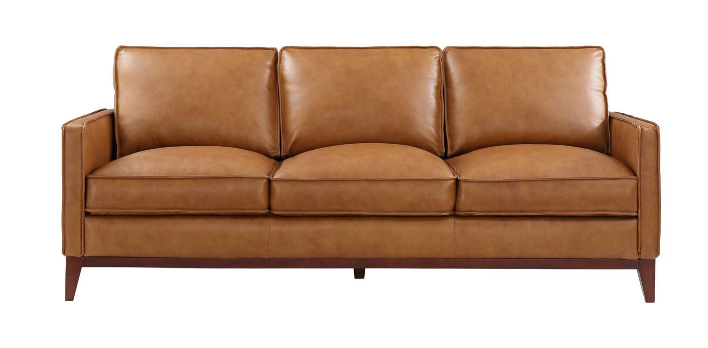 Leather Italia Georgetowne-Newport Sofa in Camel