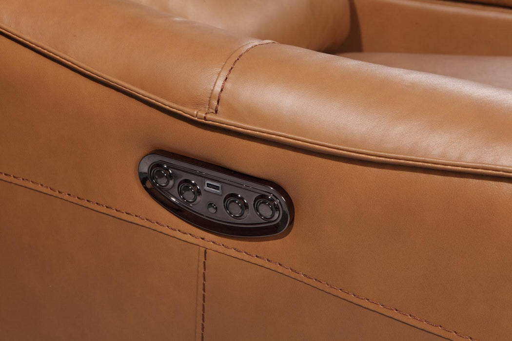 Leather Italia USA Portland Shae Sofa in Desert