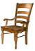 A-America Furniture Bennett Ladderback Arm Chair in Smoky Quartz (Set of 2) image