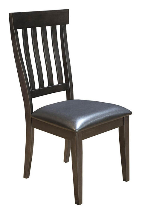 A-America Furniture Mariposa Slatback Upholstered Side Chair in Warm Grey (Set of 2) image