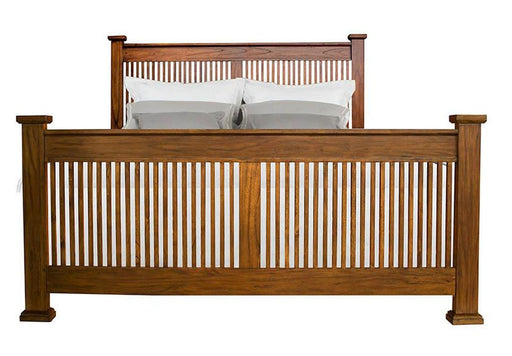 A-America Furniture Mission Hill Queen Slat Bed in Harvest image
