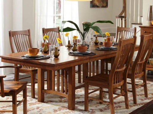 A-America Laurelhurst Trestle Dining Table in Mission Oak image