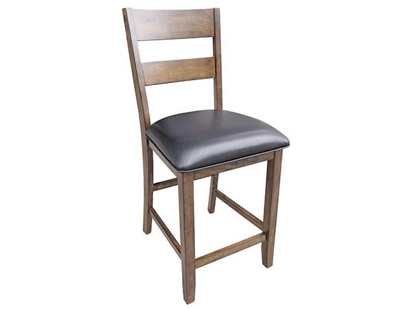 A-America Mariposa Ladderback Barstool in Rustic Whiskey (Set of 2) image