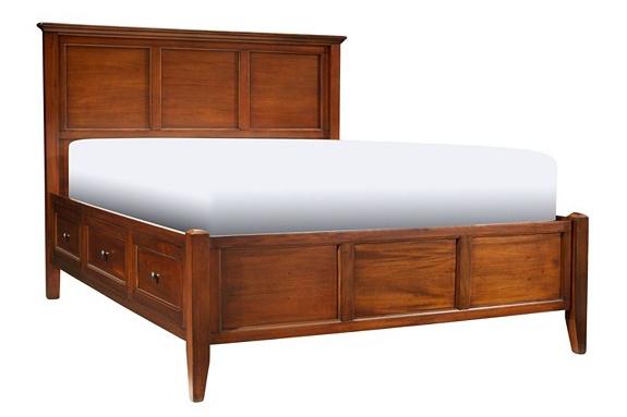 A-America Westlake Queen Storage Bed in Brown Cherry image