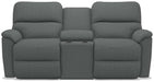 La-Z-Boy Brooks Grey Power Reclining Loveseat with Headrest and Console image