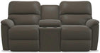 La-Z-Boy Brooks Tar Power Reclining Loveseat with Headrest and Console image