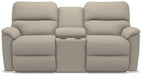 La-Z-Boy Brooks Pewter Power Reclining Loveseat with Headrest and Console image
