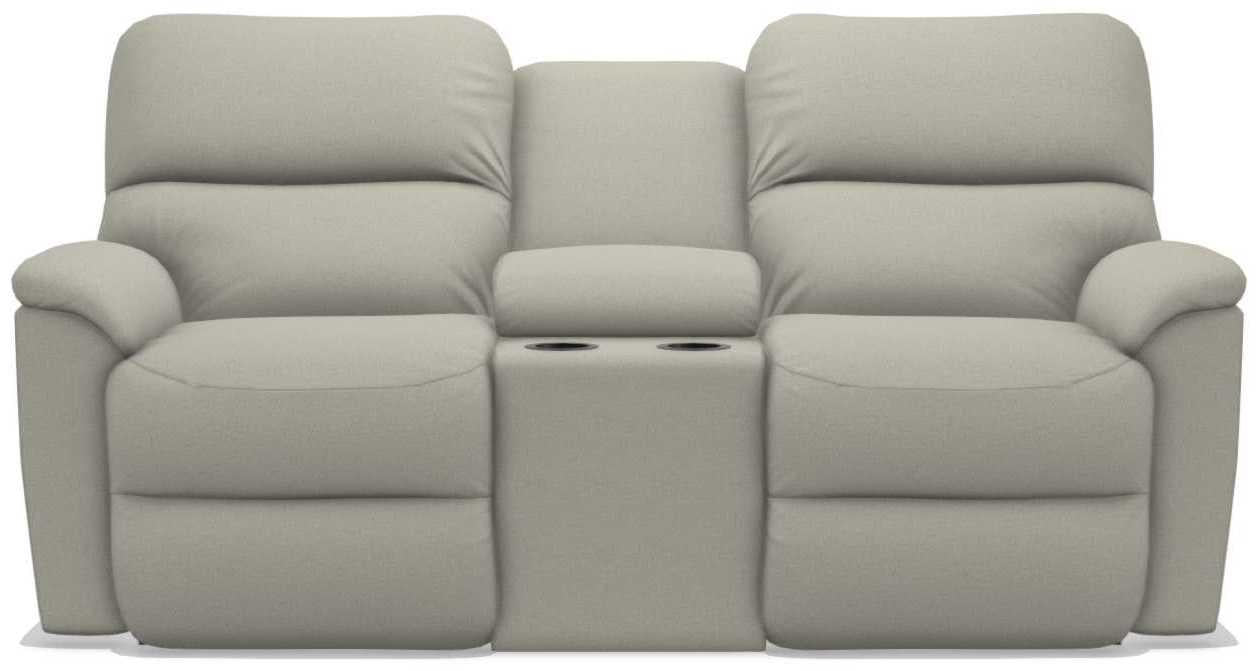 La-Z-Boy Brooks Driftwood Power Reclining Loveseat with Headrest and Console image