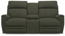 La-Z-Boy Talladega Charcoal Power Reclining Loveseat with Console image