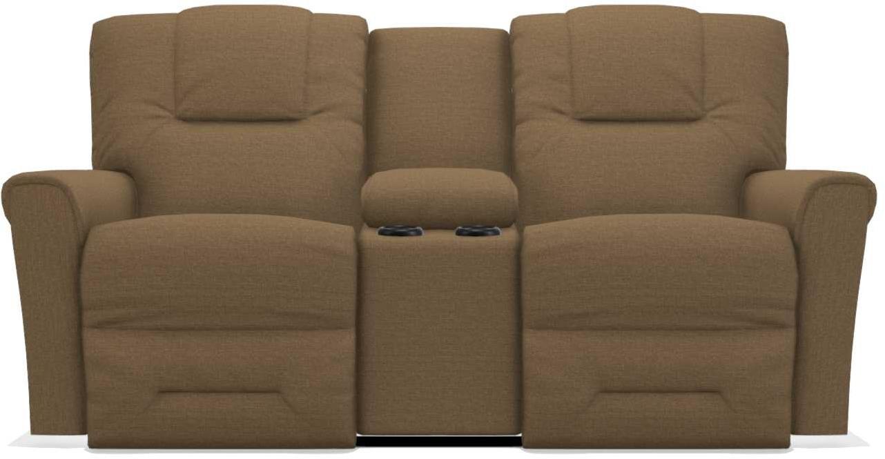 La-Z-Boy Easton Moccasin Power Reclining Loveseat with Headrest And Console image