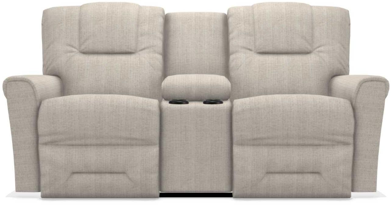 La-Z-Boy Easton Buff Power Reclining Loveseat with Headrest And Console image