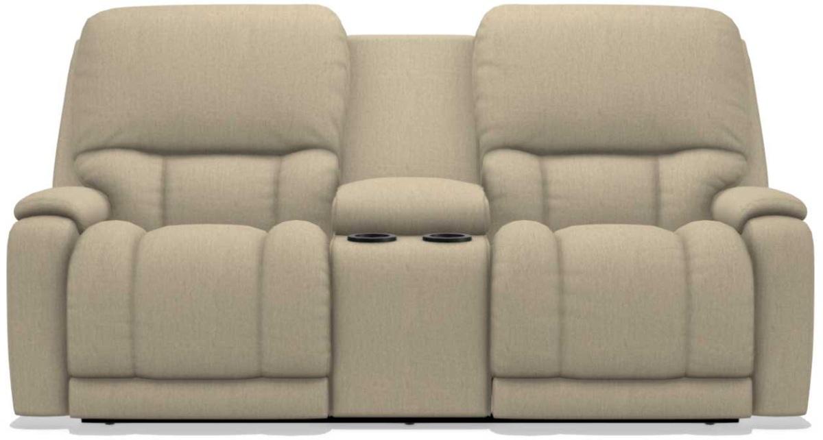 La-Z-Boy Greyson Toast Power Reclining Loveseat with Headrest And Console image