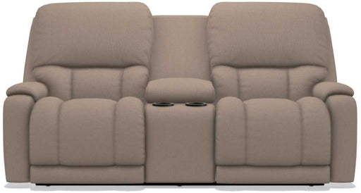 La-Z-Boy Greyson Cashmere Power Reclining Loveseat with Headrest And Console image