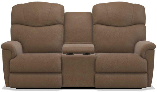 La-Z-Boy Lancer Chocolate Power Reclining Loveseat with Headrest and Console image