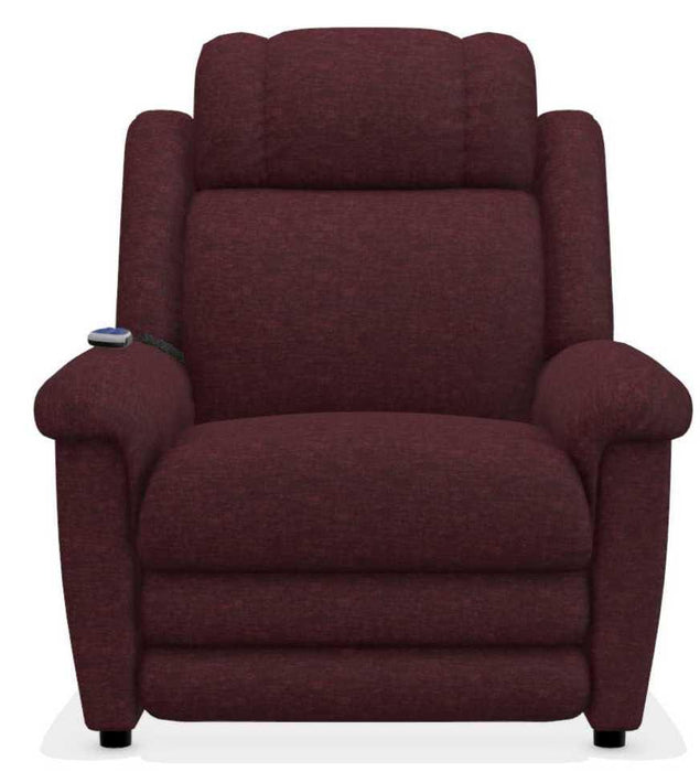La-Z-Boy Clayton Burgundy Gold Power Lift Recliner with Massage and Heat image