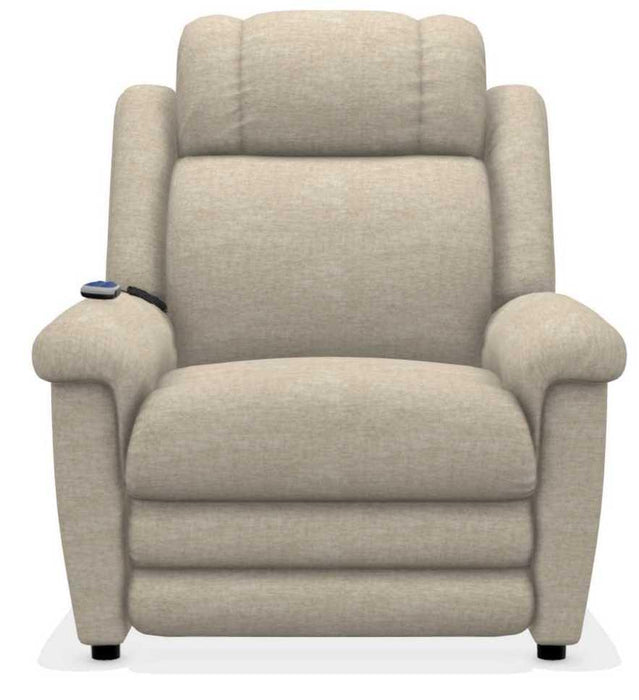 La-Z-Boy Clayton Eggshell Gold Power Lift Recliner with Massage and Heat image