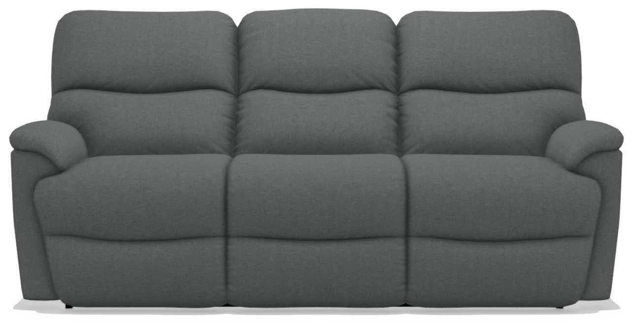 La-Z-Boy Trouper Grey Power Reclining Sofa w/ Headrest image