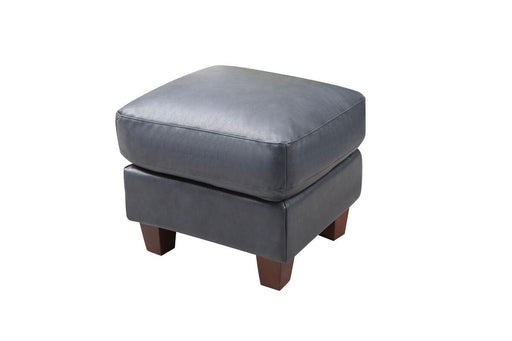 Leather Italia Georgetown-Traverse Ottoman in Blue image